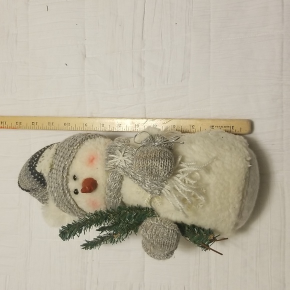 Snowman 13" Christmas gray/white - Picture 3 of 4